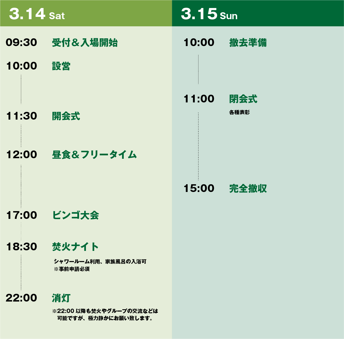 タイムテーブル